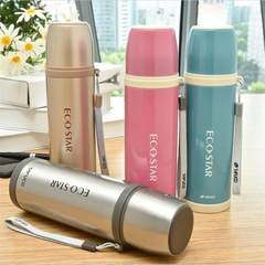 Japan Pacific high genuine stainless steel vacuum thermos cup children cup cup 0.5L cute male leakproof bottle Champagne