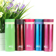 Water Margin lady vacuum cup, thermos cup, thermos flask, business straight cup, 300ml gift cup, 200ML Blue 200ml