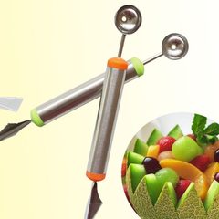 Stainless steel fruit digging device, watermelon digging ball spoon, carving knife, fruit cutter, 430 stainless steel fruit artifact Fruit digging device