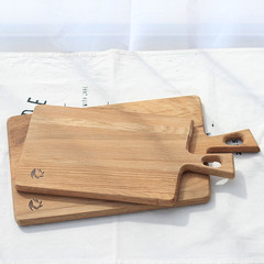 Japanese oak ZAKKA dessert cake bread fruit plate plate Nordic wood wooden handle chopping chopping board trumpet