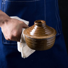 摩登主妇 创意陶瓷汤盅家用单柄炖盅燕窝蒸蛋炖煲宝宝煮粥辅食碗 蒸蛋小碗