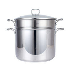 Export to Germany 18-10 stainless steel pot 304 soup pot stew pot stewed beef boiled dumplings in large pot bottom 32 Pot + steamer