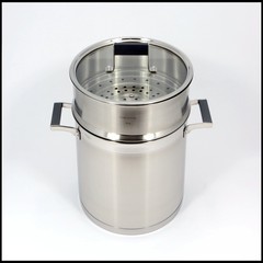 The export of 18/10 stainless steel pot Germany thickened double bottom cooker cooking pot soup pot 26cm general The pot