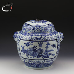 Your hand and blue BOGUTU shop first pot of tea pot Jingdezhen hand-painted ceramic tea set tea pot sealed tank