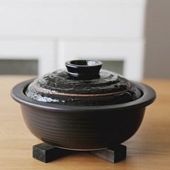 Pack [Japanese imports of vancomycin burn - Black No. 7] cut soil pot pot rice porridge casserole soup function Black shaving pan 7