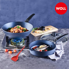 German WOLL elegant diamond series 30cm Chinese wok, 24cm deep frying pan set, non stick pot steak pot
