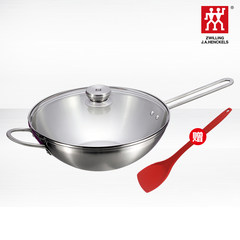 Zwilling 30cm stainless steel wok, nonstick pot, no smoke and no coating flat bottom gas authorized shop