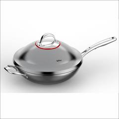 German classic thickened 18-10304 stainless steel pan without coating 32CM