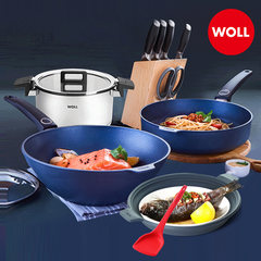 WOLL Germany imported refined diamond series stainless steel pot stew pan frying pan stainless steel cutter