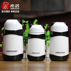 Braised stew Pacino beaker stainless steel vacuum thermos cup genuine tank Cute Panda belly ladies cup cup Black 320ML