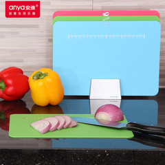 Anya block 3 / storage rack board rectangular sticky board antibacterial plastic fruit plate Korea creative kitchen D604/ cutting board 3 + base