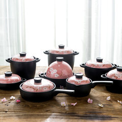 South Korea creative household gas fire resistant cherry casserole soup pot available ceramic saucepan personality The big pot