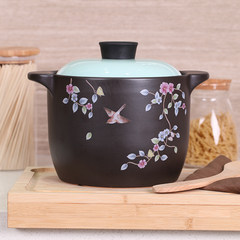 Synergos Youpin pot stew pot fire resistant ceramic casserole heightening baozaifan Korean casserole porridge 4000ml- flower pot body height