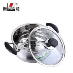 Vibration of 304 stainless steel pot stew soup pot cooker ears general 16cm 16cm complex bottom