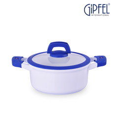 Germany GiPFEL nonstick skillet stew stew pot soup pot without oil fume pot 20cm 24cm 28cm Bright white [simple packaging] -340ML