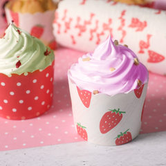 Small hard horse cup cup cake cupcakes high-temperature resistant mechanism cup cup paper cup cake baking packaging RD pomegranate red