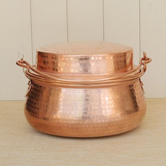 Handmade copper copper copper pot stew pot pot pot boiling pot thick copper copper pot home XL 28cm