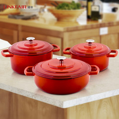 Ling Feng iron pot pot stew pot stew soup thick enamel pot electromagnetic stove gas cooker general 24CM 24cm