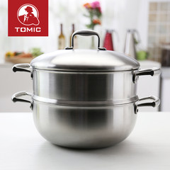 TOMIC titanium alloy beauty carved multipurpose pot steamer pot stew pot Hot pot 2 high temperature layer Double-deck