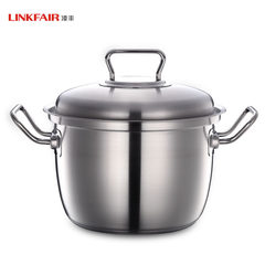 LINKFAIR Ling Feng stainless steel pot noodles Germany stew pot pot electric Hot pot cooking 24CM shipping Bright white [simple packaging] -340ML
