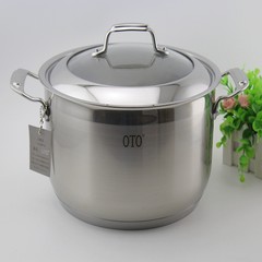 OTO 18/10 stainless steel pot soup pot boiling stew soup cooker stew pot at the bottom of the 8L 26CM complex 26 large pot 1