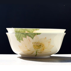 6 inch Tangshan bone china lead-free ceramic bowl bowl microwave oven for large Chinese rice bowl