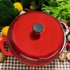 Germany cast iron enamel cooker soup pot stew pot stew stew pot stew pot soup temperature without coating Inside the black caliber 30 high, 9 net weight 6.2 kilograms