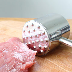 304不锈钢双面嫩肉锤敲肉锤子牛排猪扒松肉锤厨房家用打肉小工具