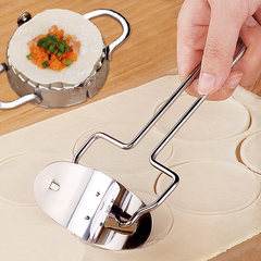 包饺子神器 家用厨房小型自动切水饺皮机做包子器工具不锈钢模具 大号揉面垫