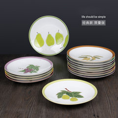 Export of ceramic tableware hand-painted art flower plate display fruit plate decoration plate Limited Edition Fruit 13
