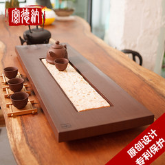 Wide red sandalwood jade jade Bei teaboard Dana stone tea tray tray creative drainage Bei shadow fragrance 80*28cm