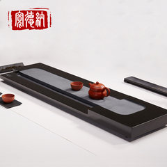 Dana stone tea tray size Wujin wide drainage stone tea tray natural black stone stone stone tea tea table black