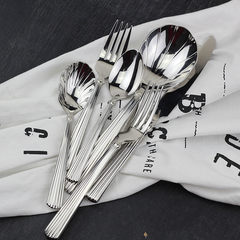 Recommend stainless steel tableware, Western-style food texture is very good 18-10 main main meal spoon fork knife Meal spoon, collection level, very large, 23CM