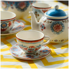 Jiangnan life Bohemia tableware series plate dish bowl salad bowl teapot coffee cup mug Teapot