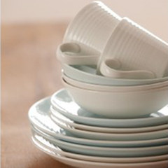 The Royal brand ROYAL ceramic tableware Western-style food bowl plate RD white grail diameter 28cm