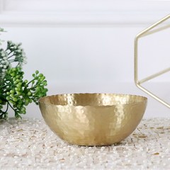 The Nordic minimalist India imported handmade old brass hammer decoration containing fruit sugar bowl dish creative ornaments