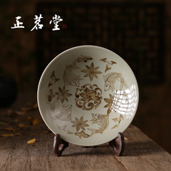 Yue celadon office decoration gift wedding gift ornaments Home Furnishing decor Sun Weichun handmade hanging plate