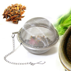 Stainless steel tea tea tea is the tea strainer Hot pot stewed tea ball creative material bag seasoning ball flavor packs 5 cm trumpet