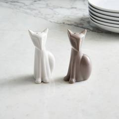 W1962 westelm exports to the United States small fox seasoning cans / decoration / tableware accessories Gray fox