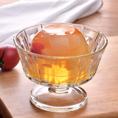 水果沙拉碗透明 布丁甜品杯子玻璃碗甜品碗 创意水果家用北欧餐具 BQ02(250ML)