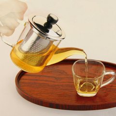 金熊耐热玻璃花茶壶娴静品茗壶下午茶具红茶壶个人壶350ml电加热 品茗壶(350ml)：单个