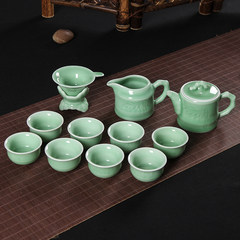 Longquan celadon ceramic tea set Di set of Kung Fu tea pot set shipping 10 Brother Yao Mei Ziqing