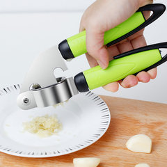 Garlic - garlic pounder stainless steel household garlic press manual cut garlic mashed garlic garlic grinding kitchen gadget Picture color