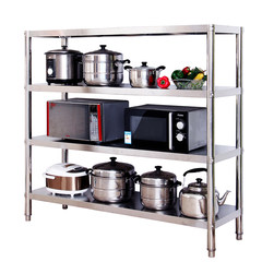 Kitchen appliances, microwave oven shelf, rack rack, stainless steel 4 layer oven, rack storage rack, storage rack Thickening 1 meters long, 50 wide, 1.55 high, four layers