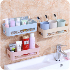 Strong suction cup, bathroom shelf, bathroom rack, bathroom tripod, wall frame, kitchen rack, storage rack Oblong green