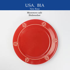 Christmas tree, creative dishes, steak dishes, Western dishes, BIA foreign trade, American country ceramic tableware, Christmas