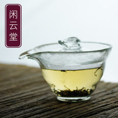 Hall of Japanese frosted heat-resistant glass no cloud cover bowl thickened anti hot tureen Sancai Kung Fu tea tea New products will be bought with the same heat-resistant glass
