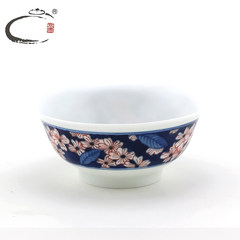 Pure handmade blue and white plum blossom cup, Jingdezhen hand painted ceramic Kungfu cup, Master Cup, personal cup and single cup