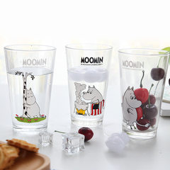 Genuine MOOMIN Lang female milk glass lovely Moomin creative home office heat-resistant glass cup C/ Moomin cooking