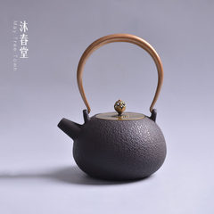 Muchun Hall of Japanese iron teapot iron kettle pot thick copper cover copper to kung fu tea tea pot